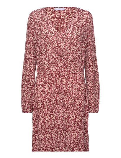 Mango | Short Printed Dress With Knot Detail | XS