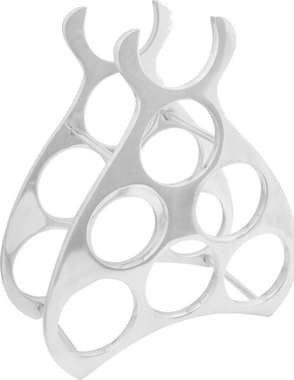 vidaXL Vinhylle sølv 38 x 33 x 13 cm Aluminium