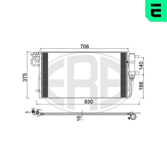 Kondensator ERA 667269 Kondensator ERA 667269