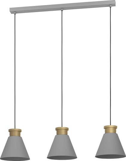 EGLO Pendel Twicken 3 Light Grå Takpendler