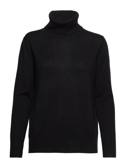 Rosemunde Rwlaica Cashmere Ls Roll Neck - Black - XS