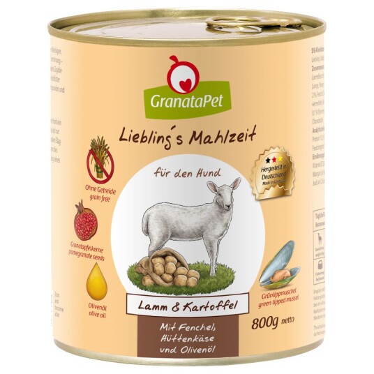 Granatapet Liebling'S Måltid 6 X 800 G Lam Og Potet