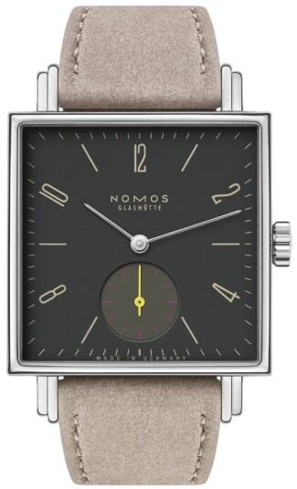 Nomos Glashütte Dameklokke N 440 Tetra Grå/Lær 29.5x29.5 mm
