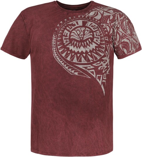 Outer Vision T-skjorte - Burned Tattoo - S til 4XL - Herrer - rød Outer Vision T-skjorte - Burned Tattoo - S til 4XL - Herrer - rød