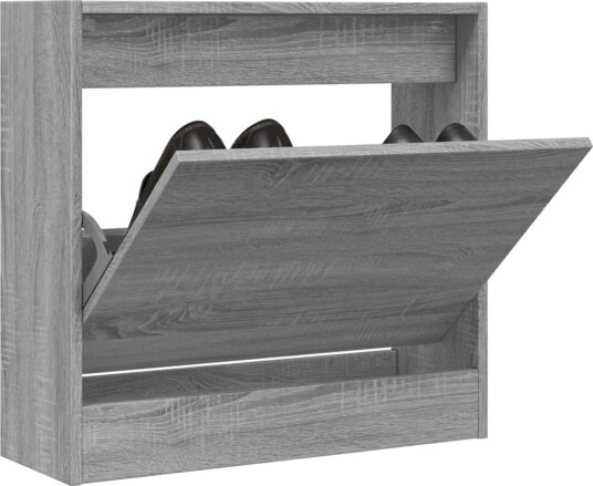  Skoskap grå sonoma 60x21x57 cm konstruert tre 8721012381230