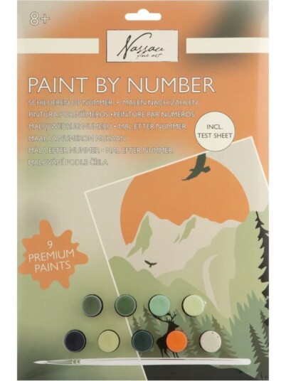Nassau Fine Art Paint by number malesett Fjelllandskap