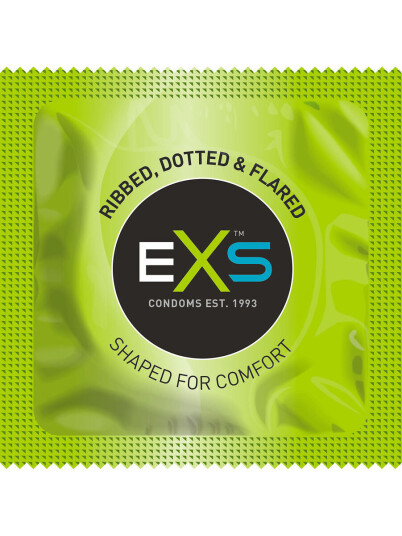 EXS Ribbed & Dotted: Kondomer, 100 stk EXS Ribbed & Dotted: Kondomer, 100 stk