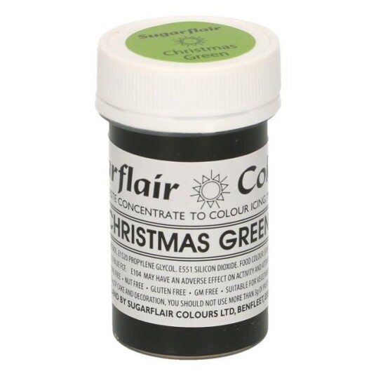 Sugarflair Pastafarge Christmas Green 25g 