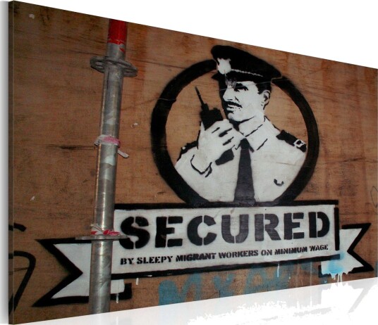 Bilde Secured Banksy 60x40 Artgeist sp. z o. o.