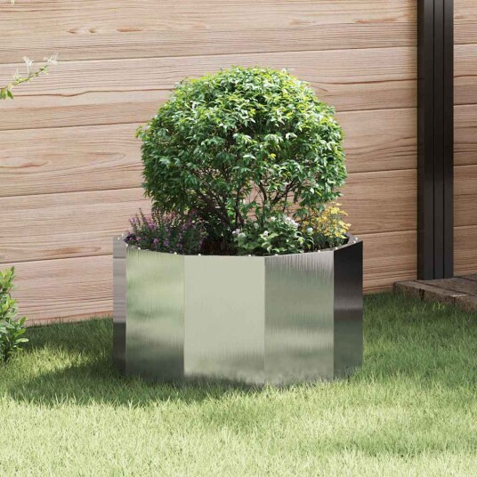vidaXL Plantekassed sølv 60 x 60 x 35 cm Rustfritt Stål vidaXL Plantekassed sølv 60 x 60 x 35 cm Rustfritt Stål