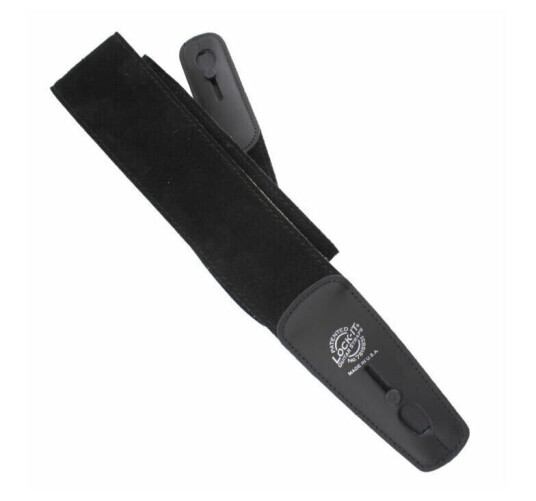 D'Andrea Lock-It Strap 2.75" Suede Svart