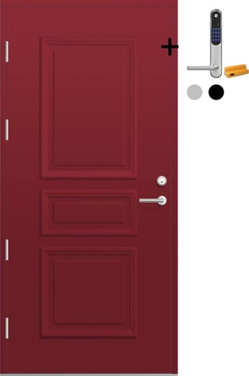 Ytterdør Bygg1 Fjord 03 med Yale Doorman Classic Home