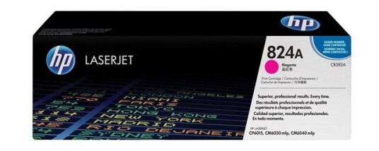 HP 824A / CB383A Magenta Toner - Laser toner Rød