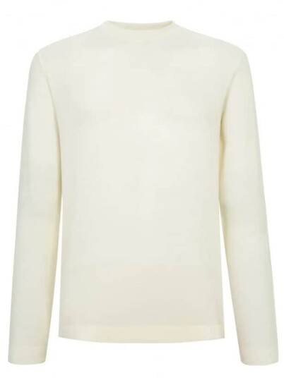 WoolLand Lågen Merino Ulltrøye Snow White XL