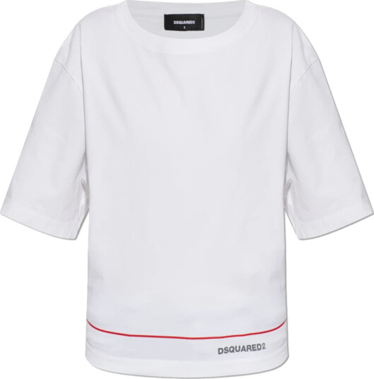 Dsquared2 Dame Topper Hvit 2XS, Dsquared2 Dame Topper Hvit 2XS,