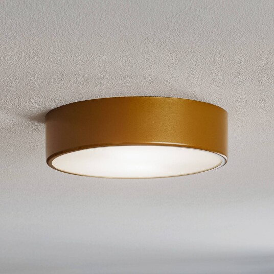 TEMAR LIGHTING Cleo 300 taklampe gull sensor IP20 Ø 30 cm metall TEMAR LIGHTING Cleo 300 taklampe gull sensor IP20 Ø 30 cm metall