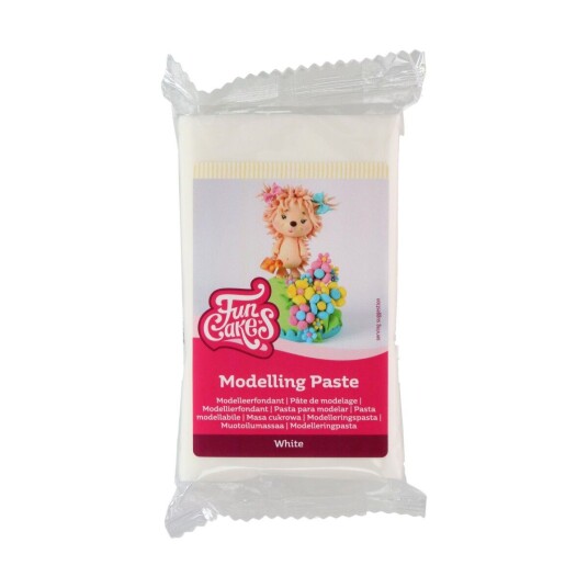 Funcakes Modelleringspasta Hvit 250g 