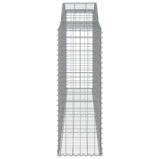 Gabionkurver buede 25 stk 300x50x140/160 cm galvanisert jern Gabionkurver buede 25 stk 300x50x140/160 cm galvanisert jern