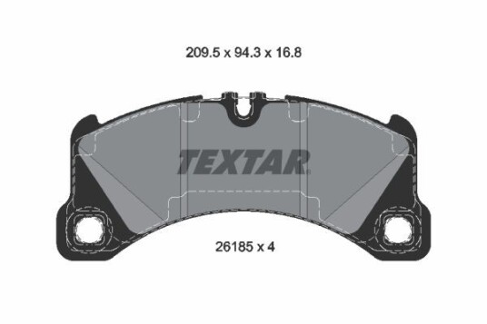 Bremseklosser TEXTAR 2618501 Bremseklosser TEXTAR 2618501