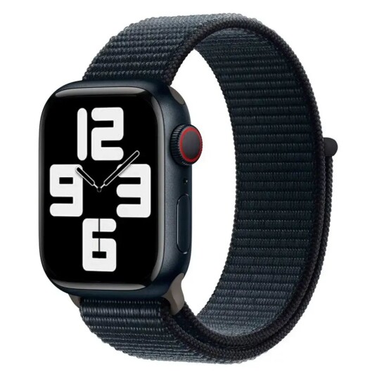 Apple Watch (42/44/SE/45/49mm) Lippa Nylonstropp - Mørk Grå