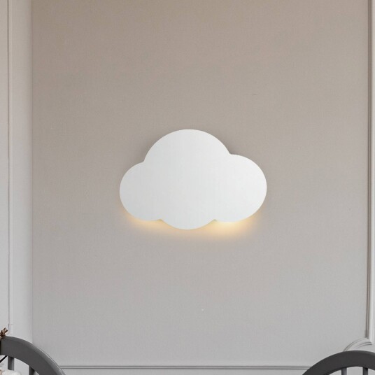 TK Lighting Cloud vegglampe hvit stål indirekte lys 38 x 27 cm TK Lighting Cloud vegglampe hvit stål indirekte lys 38 x 27 cm