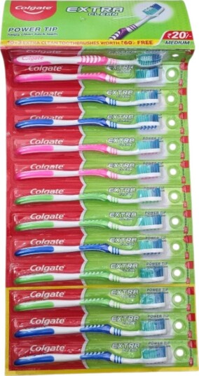 Colgate Tannbørster 13 stk. Extra Clean Medium