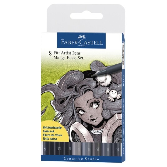 Faber-Castell PITT Artist Pens Manga 8-set