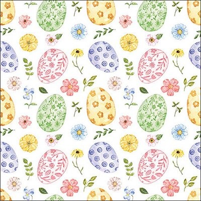 Easter eggs and flowers lunsjservietter Easter eggs and flowers lunsjservietter
