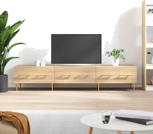 TV benk sonoma eik 150x36x30 cm konstruert tre TV benk sonoma eik 150x36x30 cm konstruert tre