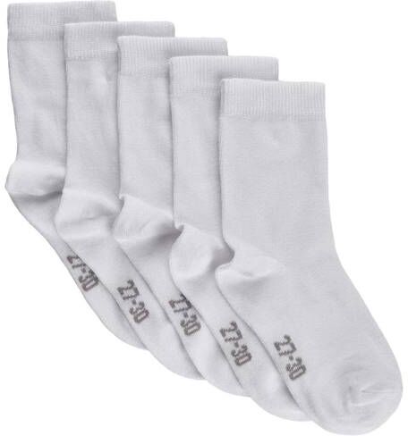 MinyMo 5-pack sokker til barn white