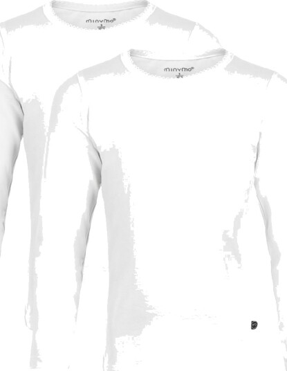 Minymo Basic 35 -T-Shirt Ls (2-Pack) White 86