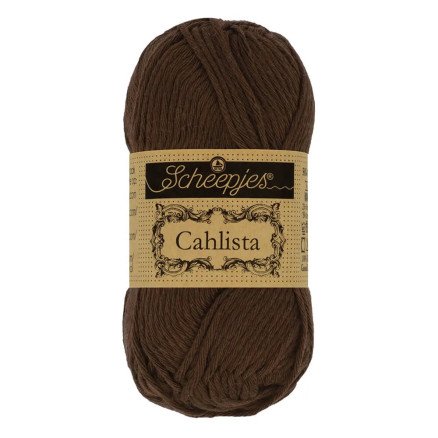 Scheepjes Cahlista Garn Unicolor 162 Sort Kaffe Scheepjes Cahlista Garn Unicolor 162 Sort Kaffe