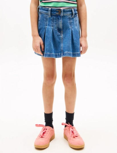 Tommy Hilfiger Denim Pleated Skirt Blue 152 Tommy Hilfiger Denim Pleated Skirt Blue 152