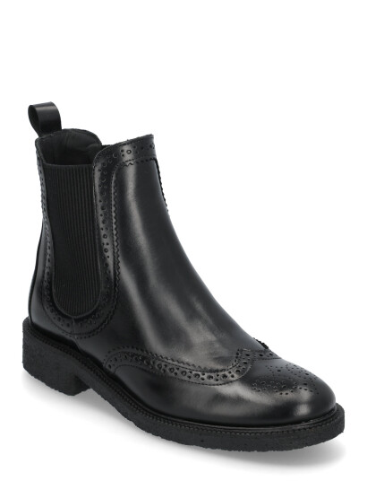 ANGULUS Booties - Flat - With Elastic - Black - 37.5 ANGULUS Booties - Flat - With Elastic - Black - 37.5