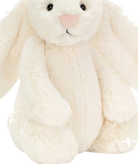 Jellycat Kosedyr Medium+ 31x12 cm Bashful Cream Bunny