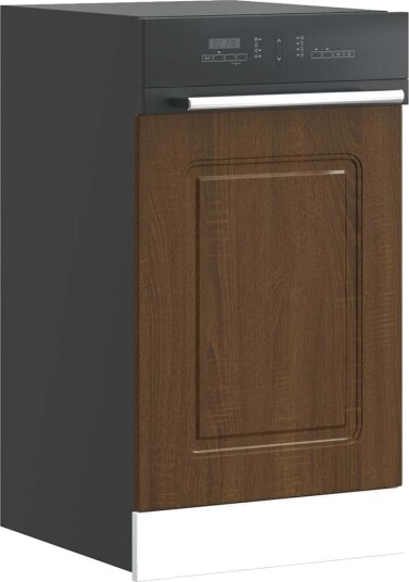  Oppvaskmaskin panel Kalmar brun eik 45x1,5x67 cm konstruert tre 8721158420008