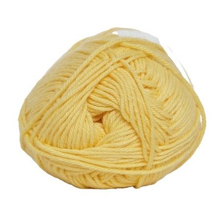 Hjertegarn Cotton nr. 8 3040 Lysegult