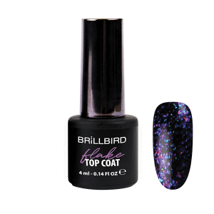 Brillbird Norge Flake Top Coat 4ml Lilla