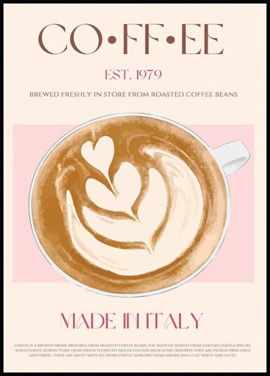 Coffee Delight Poster Plakat / 40x50cm