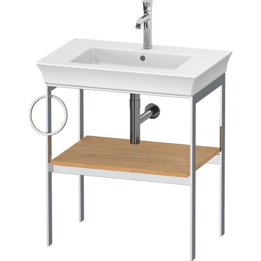 Duravit White Tulip Metallkonsoll 68,4x45x76 cm Naturlig Eik/Krom