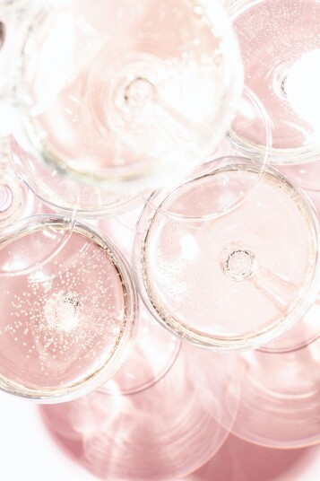 Plakat Champagneglass Kunst