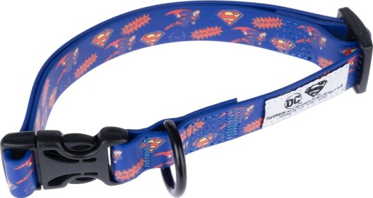 Dc Superman Halsbånd Blått Størrelse L 35 56 cm Halsomkrets 20 Mm Bred