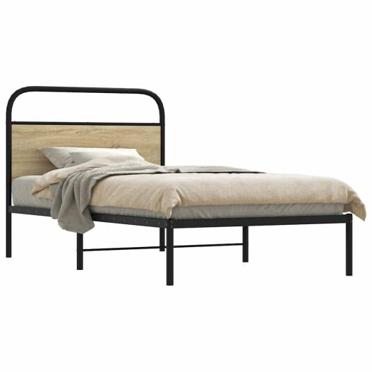 Sengeramme uten madrass sonoma eik 107x203 cm konstruert tre 8721158563484