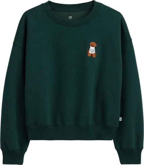 GAP Kids Vintagesoft Wedge Sweatshirt From The Gap Collection Green 128/134 GAP Kids Vintagesoft Wedge Sweatshirt From The Gap Collection Green 128/134