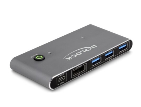Delock 18646, 7680 X 4320 Piksler, 8K Ultra Hd, Antrasitt