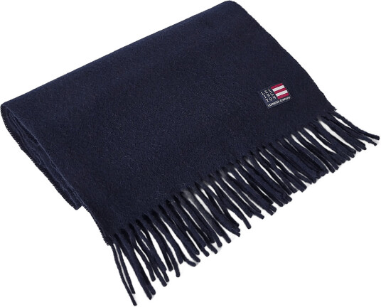 Lexington Clothing Recycled Wool Blend Scarf Navy ONE SIZE