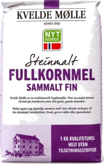 Kvelde sammalt fin fullkornmel 1 kg