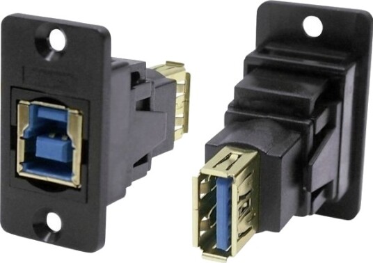 Usb-Stikkadapter, Tilkobling/Innbygging Usb-Kontakt Type A Til Usb-Kontakt Type B, Cp30606nx Cliff (Innhold: 1 Stk)