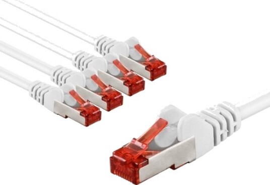 Goobay Rj 45 Cat6 S/Ftp S Stp Hvit Rød 5 M