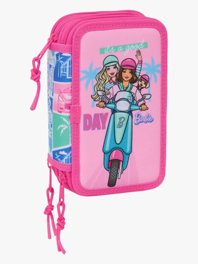 Barbie Fylt Trippelpennal 37 Deler Blå/Rosa Barbie Fylt Trippelpennal 37 Deler Blå/Rosa